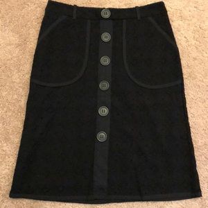 Black cotton skirt